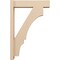 Ekena Millwork 6-in W x 24-in D x 36-in H Balboa Block Rough Cedar Woodgrain TimberThane Outlooker, Primed Tan OUTUR060X24X36BOA44RCPR - alternate 6